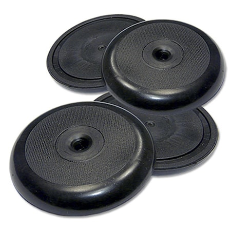 Convenience Concepts 1.87 in. TruGuard Round Heavy Duty Non-Skid Pads, Black, 4PK HI1628781